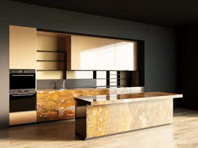 108-Kitchen12 glossy 9 3D model