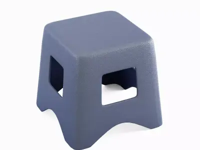 Plastic Stool 03 3D model