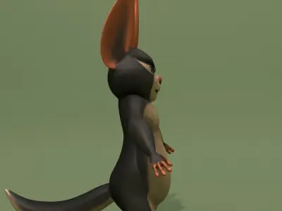 Cartoon Fantasy Squirrel 3D model