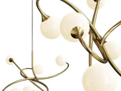 SOLAR STORM CHANDELIER Low-poly 3D model