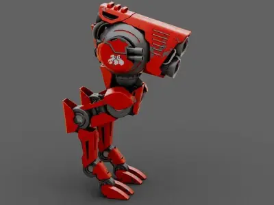 Battle Droid  rigged character 3D model