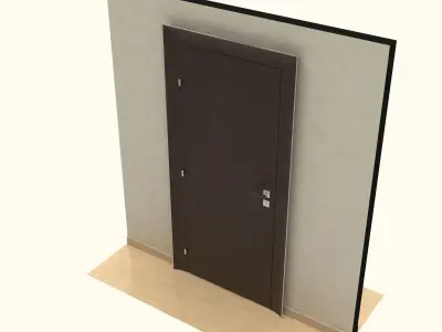 Wooden Door 3D model