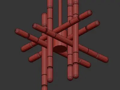 LE PENTAGONE PENDANT 3D model