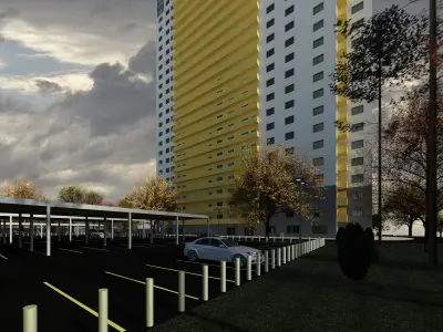 Residential Building  Sonne 3D model