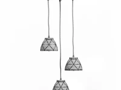 New Round LED Pendant Light Modern 3D model