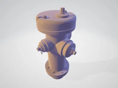 Fire Hydrant 17 - Safety and Emergency Equipment Low-poly 3D model