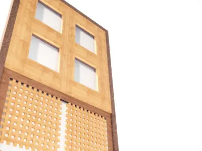 3D DOOR JAPANESE NEW CONCEPT 3D model