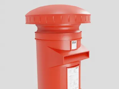 european style mail box 3D model