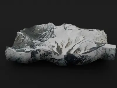 Noshaq Low-poly 3D model