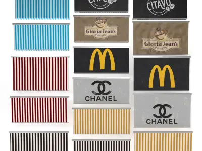 Awning collection vol02 3D model