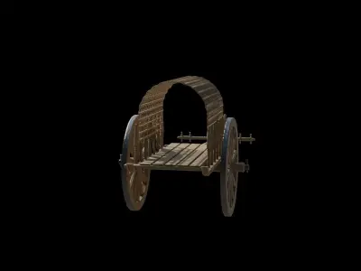 Bullock cart  3D model