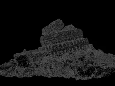 3D Tire Stone model 3D model