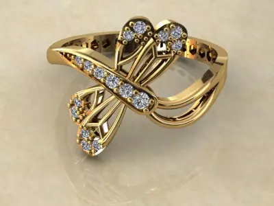 Women Wedding Engagement Ring 30 3D print model