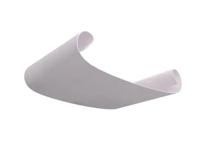 Scroll Paper v1 008 Low-poly 3D model