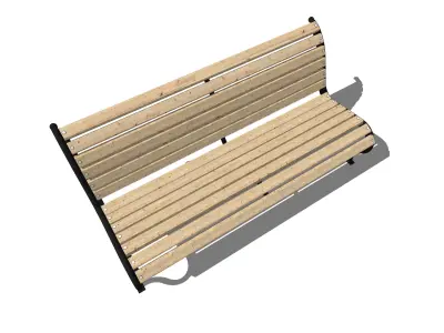 bench park-bench 3D model