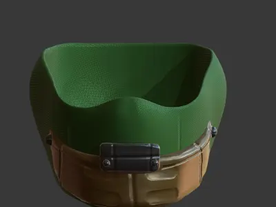 Gas mask helmet 3d model scifi Low-poly  Low-poly 3D model 266