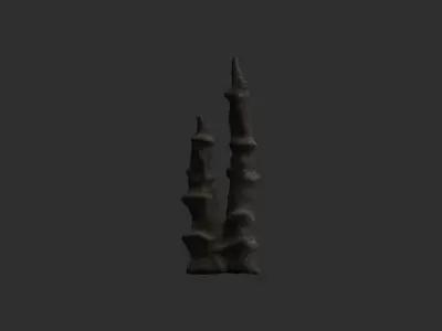 Cave Rock 03 - Base Low-poly 3D model
