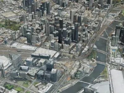 Melbourne City 3D Scan 3D model