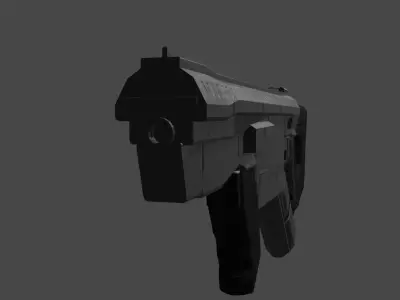 Sci Fi SMG  Low-poly 3D model