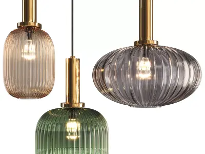 Pendant lamp IRIS C Low-poly 3D model