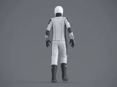 SpaceX spacesuit martian suit astronaut 3D model