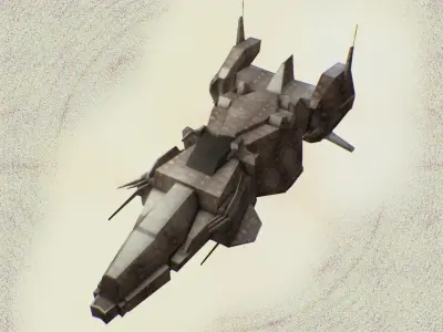 Spaceship Balkala 3D model