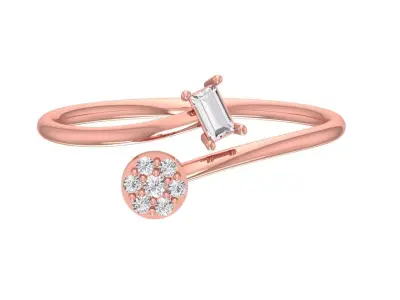 Women Light Weight Band Ring 3D print model