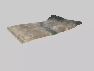 Albuquerque City Low-poly 3D model