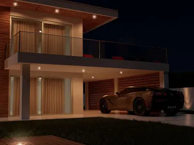 Exterior House Casaca 3D model