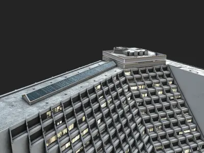 Hyatt Regency San Francisco Low-poly 3D model