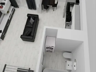 Apartment Floor Plan Free 3D model