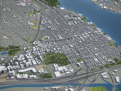 Alexandria  Low-poly 3D model