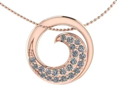 Fashion Pendant 3D print model 2