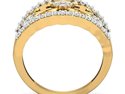 Solitaire Engagement Ring 3D print model 29