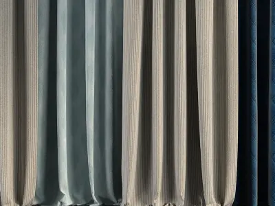 Curtain Set 85 3D model