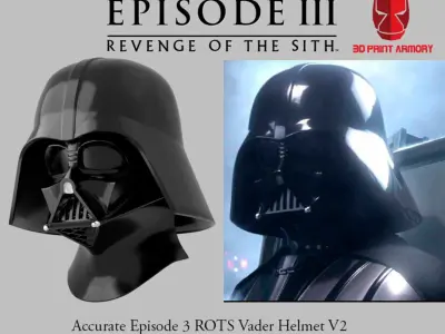 ROTS Darth Vader Helmet STL 3D print model