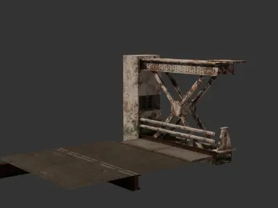 Old Bridge-Modular Low-poly 3D model
