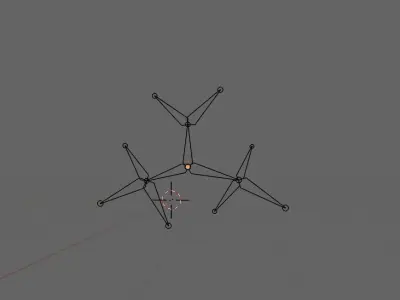 rigged cartoon clouds Low-poly 3D model
