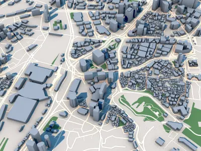 Seoul City South Korea 3D model
