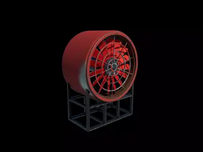 Big Metro Fan  3D model