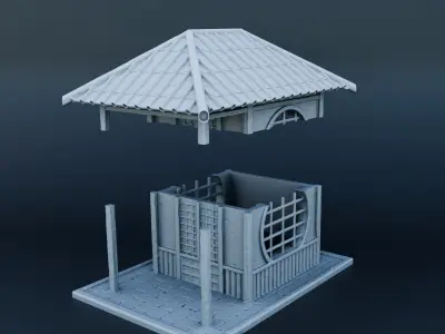 Japanese house 3D print model