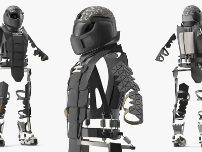  Ratnik 3 Powered Exoskeleton Frame with Helmet 