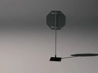 Stop sign model 3D model