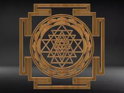 Shri Yantra 3D model