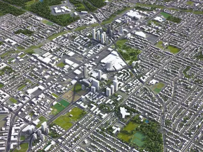 Surrey Low-poly 3D model