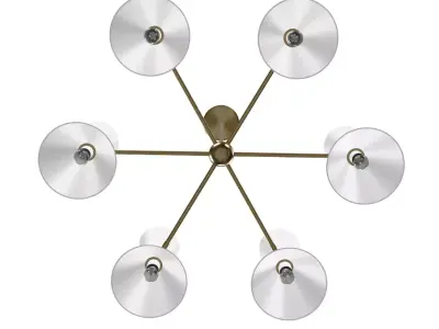 Light Gold Mid century For Use in Bedrooms Low-poly 3D model