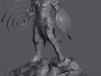 statue Gideon gameplay paragon 3D print model