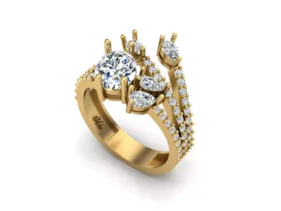 Jewelry ring 204 3D print model