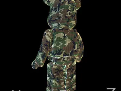 Soldier BearBrick 3D model