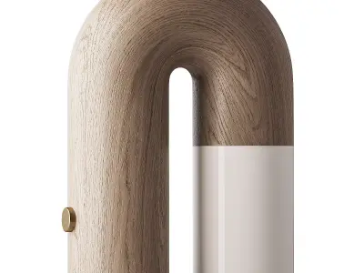 U shaped door table lamp Free 3D model